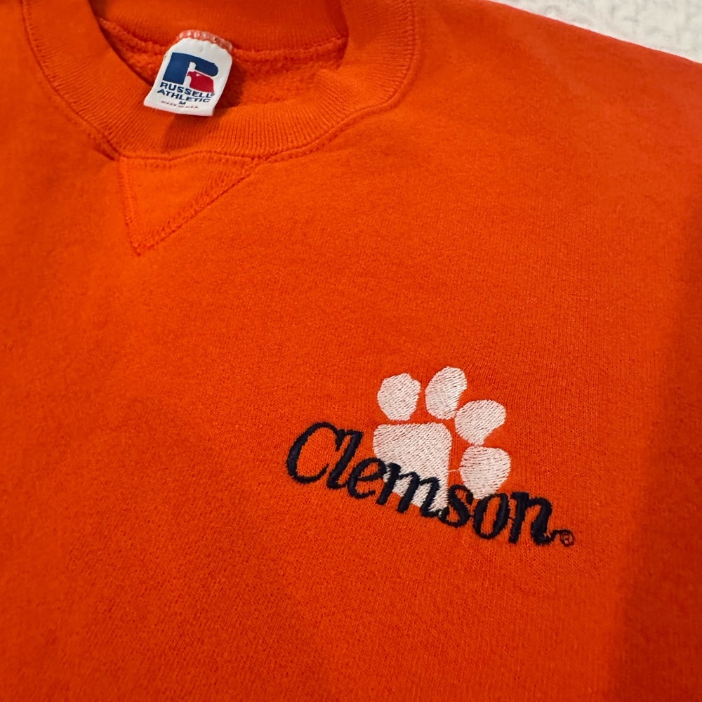 Vintage Clemson Russell Athletic Crewneck (M) - Picture 4 of 9